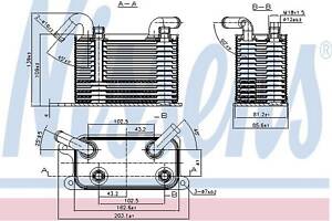 Масляный радиатор двигателя 90722