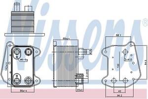 Масляный радиатор двигателя 90832