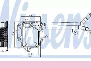Масляный радиатор двигателя на A3, Fabia, Golf, Jetta, Octavia, Passat B6, Passat B7, Superb, Touran