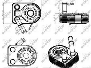 Масляный радиатор двигателя на C-MAX, Escape, Focus, Fusion, Kuga, Mondeo, S-MAX