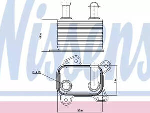 Олійний радіатор двигуна на Corsa C, Meriva