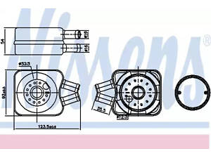 Масляный радиатор двигателя