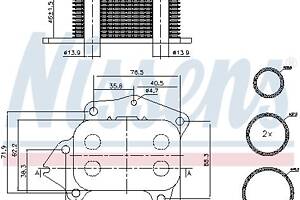 Масляный радиатор FORD KUGA / FORD FOCUS / PEUGEOT 301 / CITROEN DS3 1996-2021 г.