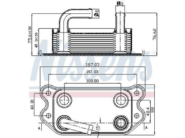 Масляный радиатор FORD KUGA / VOLVO V40 (525) / VOLVO C30 (533) 2003-2019 г.