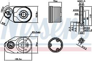 Масляный радиатор IVECO DAILY / FIAT DUCATO (250_) 2001-2014 г.