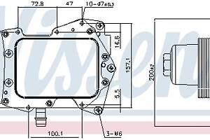 Масляный радиатор LAND ROVER RANGE ROVER (L322) 2002-2012 г.