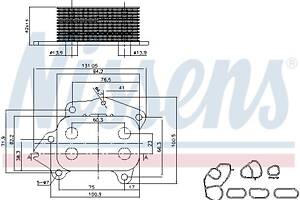 Масляный радиатор MAZDA 3 (BK) / SUZUKI LIANA / VOLVO V50 (545) 1996-2020 г.