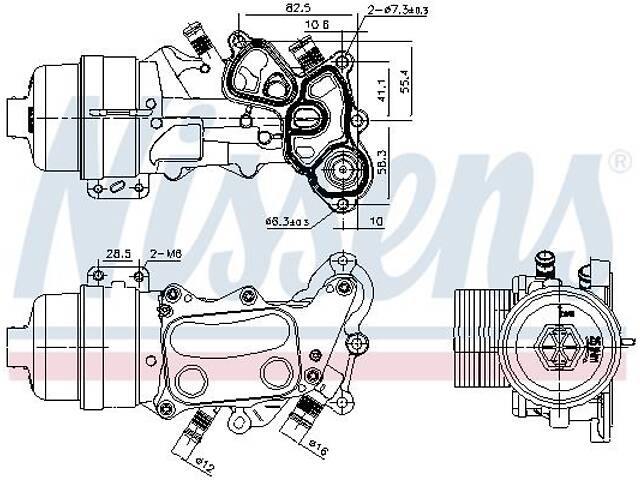 Масляный радиатор MINI MINI (R56) / CITROEN C4 (LC_) 2004-2016 г.