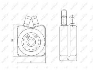Олійний радіатор на 100, A3, A4, A6, A8, Alhambra, Altea, Altea XL, Bora, Caddy, Cordoba, Fabia, Galaxy, Golf, Ibiza...