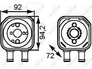 Масляный радиатор на A6, Alhambra, Bora, Golf, Passat B5, Passat B6, Passat CC, Superb, Toledo
