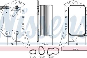 Масляный радиатор NISSAN NV300 (X82) / FIAT TALENTO (296_) 2014-2022 г.