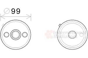 Масляный радiатор VW (вир-во Van Wezel)