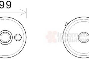 Масляний радіатор VW (вір-во Van Wezel)