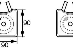 Масляный радиатор VW BORA (1J2) / VW GOLF (1K1) / AUDI TT (8N9) 1988-2018 г.