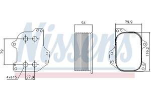 Масляный радиатор VW CC B7 (358) / SKODA YETI (5L) / VW TIGUAN (5N_) 2007-2022 г.