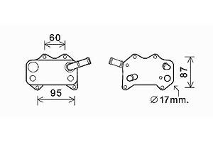 Масляный радиатор VW GOLF (1K1) / AUDI TT (8J9) / AUDI A3 (8P1) 2002-2018 г.