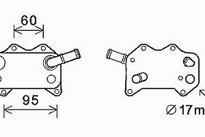 Масляный радиатор VW GOLF (1K1) / AUDI TT (8J9) / AUDI A3 (8P1) 2002-2018 г.