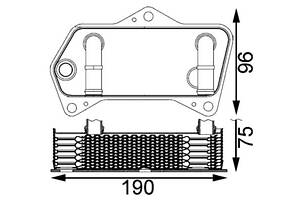 Масляный радиатор VW GOLF (1K1) / VW CC B7 (358) / SEAT LEON (1P1) 1998-2022 г.