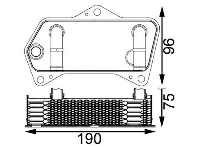 Масляный радиатор VW GOLF (1K1) / VW CC B7 (358) / SEAT LEON (1P1) 1998-2022 г.