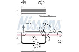 Масляный радиатор VW JETTA (162, 163, AV3, AV2) 2008- г.