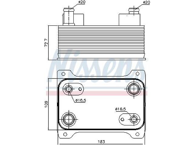 Масляный радиатор VW PASSAT B6 (3C2) / AUDI A8 D3 (4E2, 4E8) 2002-2016 г.