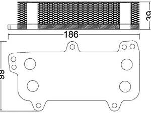 Масляный радиатор VW TOUAREG (7LA, 7L6, 7L7) 2002-2015 г.