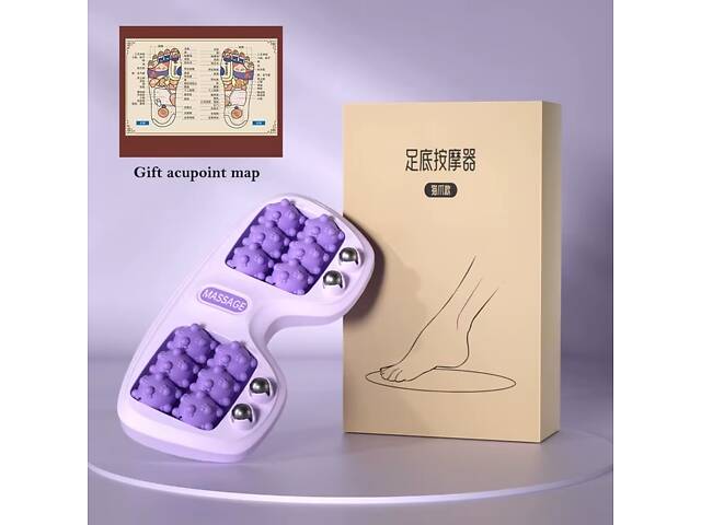 Масажер для ніг 14986 28.5х14.5 см фіолетовий - Фото 2