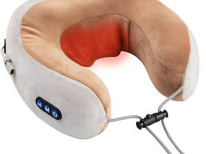 Масажна подушка для шиї з акумулятором U-shaped Massage Pillow