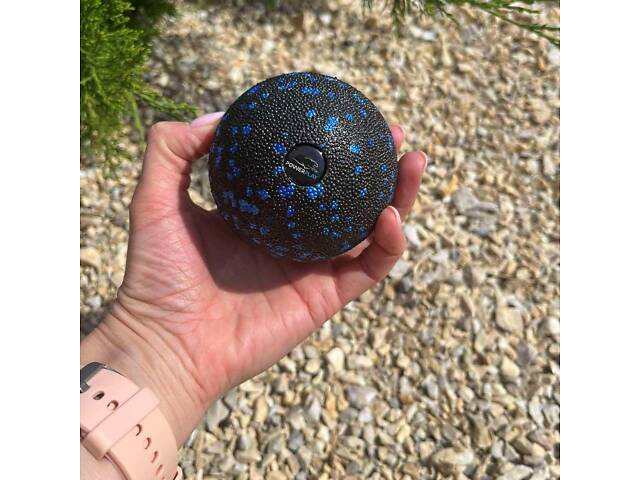 Масажний м'яч PowerPlay PP-4351 Epp Massage Ball (d10) Чорно/Синій - Фото 6