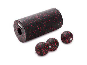 Масажний набір Cornix (Ball 8 см, Duoball 8 х 16 см та Foam Roller 30 х 15 см) XR-0080