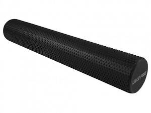 Масажний ролик FOAM ROLLER Чорний 90X15 см (LP8230-90)
