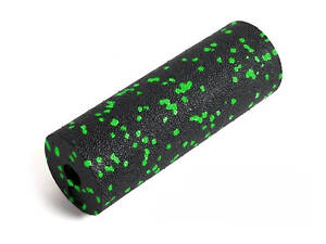 Масажний ролик (роллер) гладкий PowerPlay PP-4346 Mini EPP Foam Roller Чорно/Зелений (15x5,3см.)