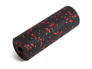 Масажний ролик (роллер) гладкий PowerPlay PP-4346 Mini EPP Foam Roller Чорно/Червоний (15x5,3см.)