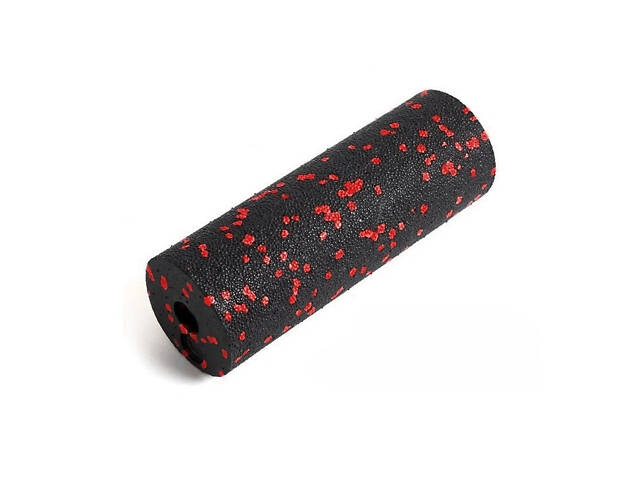 Масажний ролик (роллер) гладкий PowerPlay PP-4346 Mini EPP Foam Roller Чорно/Червоний (15x5,3см.) - Фото 1