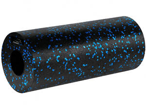 Масажний ролик (роллер) гладкий PowerPlay PP-4347 EPP Foam Roller Чорно/Синій (33x14см.)
