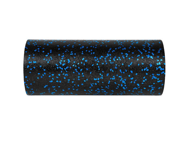 Масажний ролик (роллер) гладкий PowerPlay PP-4347 EPP Foam Roller Чорно/Синій (33x14см.) - Фото 2