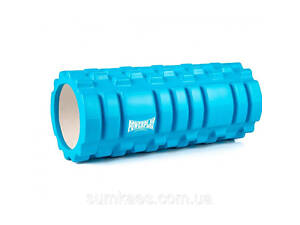 Масажний ролик (роллер) PowerPlay 4025 Massage Roller Синій (33x14см.)