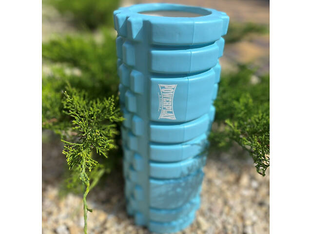 Массажный ролик (роллер) PowerPlay 4025 Massage Roller Синий (33x14см.) - Фото 8