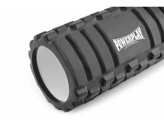 Масажний ролик (роллер) PowerPlay 4404 Massage Roller Сірий (45x14см.) - Фото 6