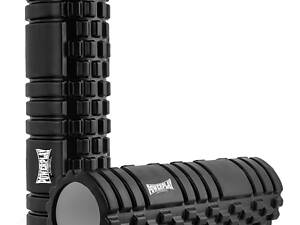 Масажний ролик (роллер) PowerPlay 4404 Massage Roller Чорний (45x14см.)