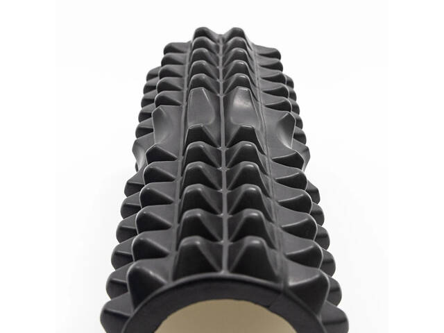 Масажний ролик (роллер) PowerPlay 4405 EVA Massage Roller Чорний (33x12см.) - Фото 9