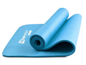 Мат для фітнесу та йоги Hop-Sport HS-N010GM 1см блакитний