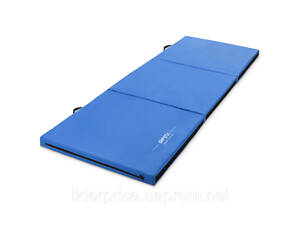 Мат гімнастичний Gymtek твердий 5см з липучкою синій, Оригінал!
