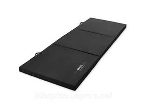 Мат гімнастичний Gymtek твердий 5см з липучкою чорний, Оригінал!