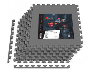 Мат-пазл Hop-Sport EVA 1см HS-A010PM - 6 частин сірий, Оригінал!