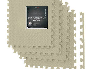 Мат-пазл (ластівчин хвіст) PowerPlay PP_4414 EVA Puzzle Mat 120x120x1.2 cм Оливковий