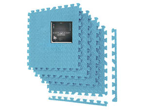 Мат-пазл (ластівчин хвіст) PowerPlay PP_4414 EVA Puzzle Mat 120x120x1.2 cм Блакитний