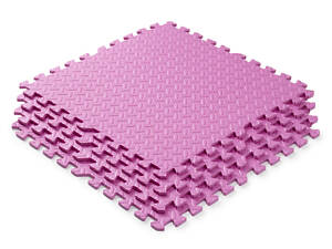 Мат-пазл WCG EVA 60х60х1cm — 6 частин Рожевий