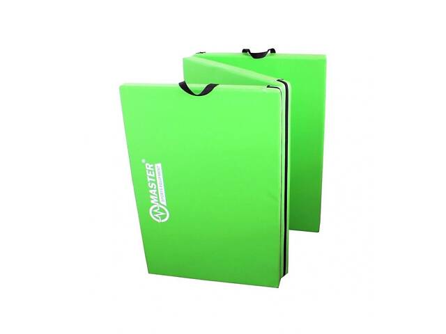 Мат складний гімнастичний MASTER 3-х компонентний 180 x 90 x 5 см - Фото 1