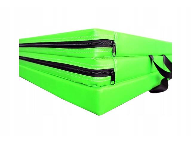 Мат складний гімнастичний MASTER 3-х компонентний 180 x 90 x 5 см - Фото 4